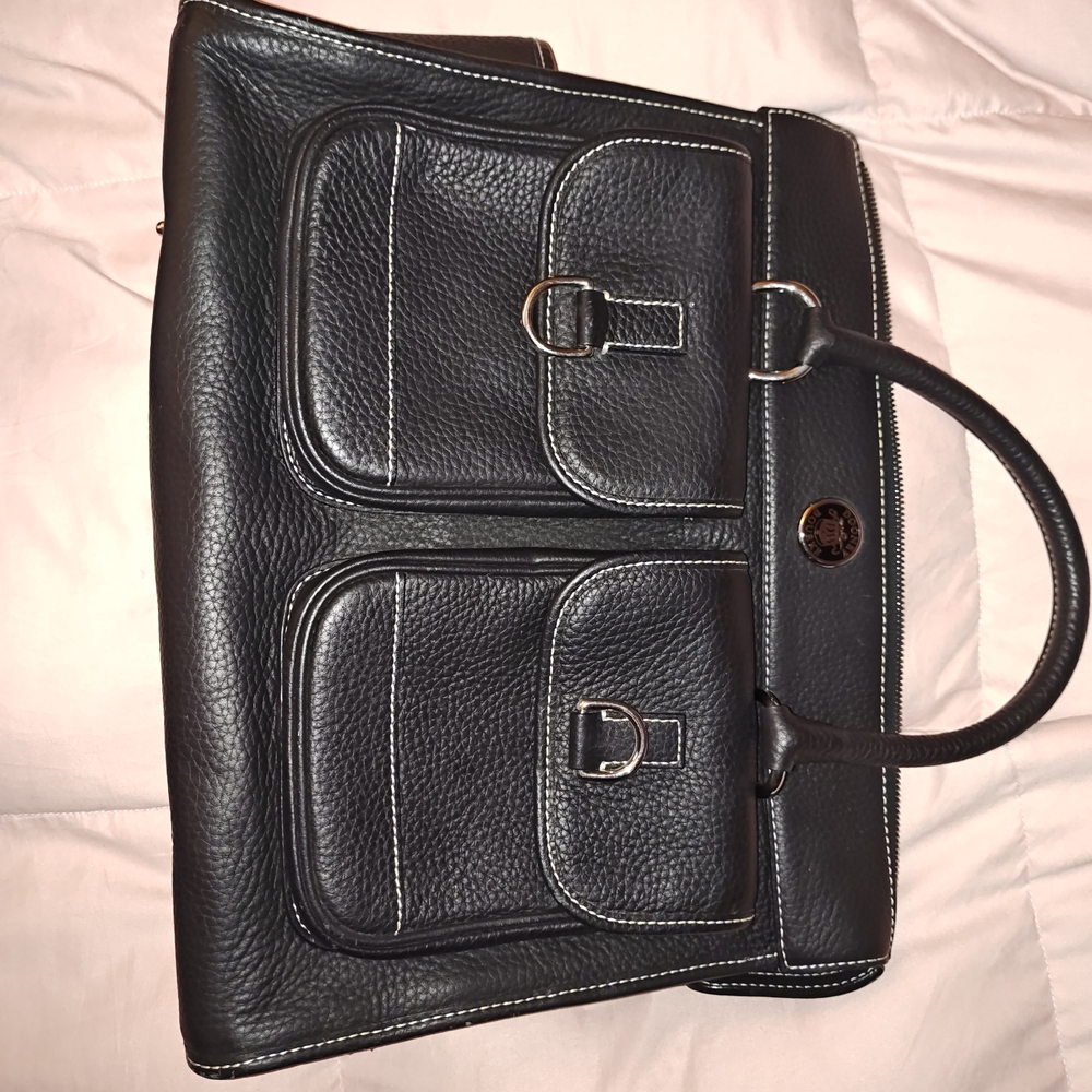 Black Leather Men's Bag